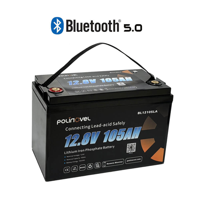 Può connettersi con l'acido piombo - batteria Bluetooth al litio da 12 V 105Ah BL12105LA