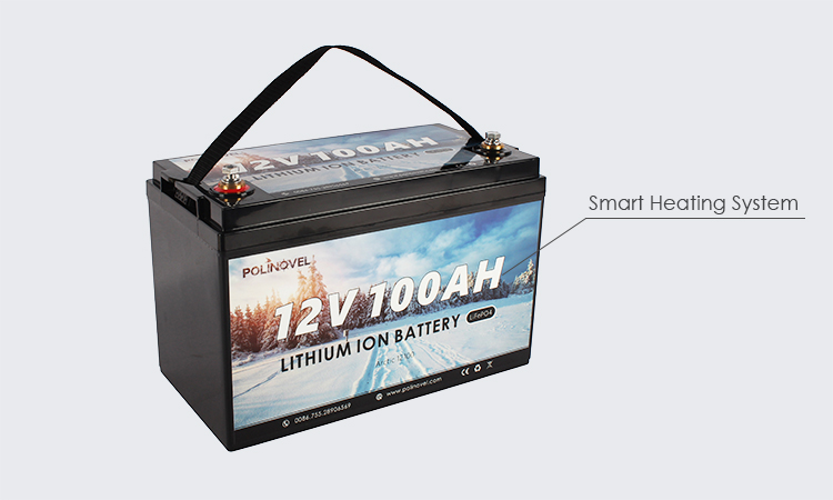 Riscaldamento con batteria al litio artico 12V 100Ah